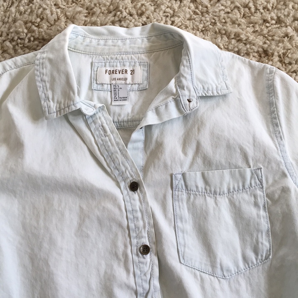 Light washed button up - Picture 4 of 5